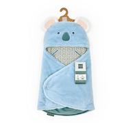 Doudou et Compagnie - Nido de ángel Acogedor YOCA LE Koala - Material de Peluche Azul e Impreso, para Asiento de Coche, Cosi, Cochecito - bebé de 0 a 6 Meses, 69 cm, Regalo de Nacimiento - DC4037