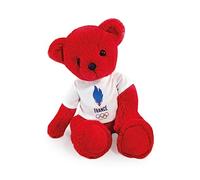 Doudou et Compagnie - Ours Equipe De France - Licencia Oficial de los Juegos Olímpicos de París 2024 - Peluche para bebé Desde el Nacimiento - 30 cm - Rojo - JO2457