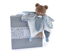Doudou et Compagnie - Colección Bohaime - Peluche de Oso - 20 cm - Rosa y Blanco - Material Ultra Suave - Idea de Regalo para el Nacimiento - Fácil de agarrar para el bebé - Compañero