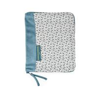 Doudou et Compagnie - Protector de cuaderno de salud, color azul impreso - Colección YOCA LE KOALA - Protección práctica - 22 cm - Material 100% algodón - Idea de regalo para bebé - DC4040