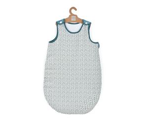Doudou et Compagnie - Saco de Dormir YOCA LE Koala - Saco de Dormir Azul Floral para bebé de 0 a 6 Meses, 70 cm, Capullo Suave, Comodidad para el sueño, Apertura a presión, Regalo de Nacimiento