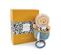 Doudou et Compagnie Boh'aime - Caja de música de león - amarillo - 20 cm - Regalo para nacimiento, bonita caja de regalo - DC4026