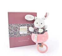Doudou et Compagnie - Boh'aime - Caja de música de conejo rosa - Rosa - 20 cm - Regalo de nacimiento - Bonita caja de regalo - DC4028