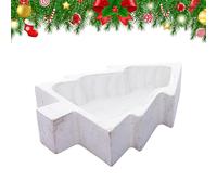 Dough Bowl Candle - Tree Candle Molds | Christmas Tree Shape, Decorative Tray for Candy Snack, Natural Wood with Hand-Carved Design, Ideal for Table Centerpieces Home Use, 25x17x5cm