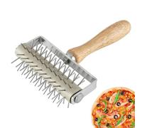 Dough Docker Roller - Stainless Steel Spiked Pizza Dough Puncher | Pastry Doughs Roller Tool For Home Commercial Kitchen Pizza Bread Pie Cookie Baking Accessories