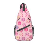 Doughnut-15 Donut Sling Mochila Pecho Bolso Bandolera Gimnasio Ciclismo Viajes Senderismo Daypack para Hombres Mujeres