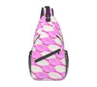 Doughnut-9 Donut Sling Mochila Pecho Bolso Bandolera Gimnasio Ciclismo Viajes Senderismo Mochila para Hombres Mujeres