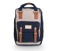 Doughnut - Macaroon - Mochila para Portátil de hasta 14 Pulgadas - 38 x 27 x 13 cm - Color Ivory & Navy - Capacidad de 16 litros - Mochila de Hombre - Correas Acolchadas - Mochila de Mujer