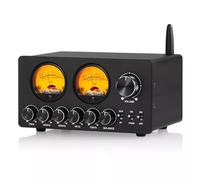 Douk Audio Ecualizador Bluetooth EQ de 5 bandas para estéreo doméstico/altavoces de ordenador/amplificador con medidor VU (EQ5-TONE versión actualizada)