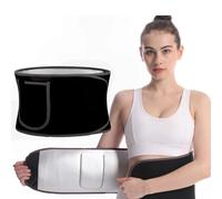 Doukesh Fajas Reductoras Abdomen Efecto Sauna Faja Reductora Abdomen de Neopreno Faja Adelgazante para Gimnasio Cinturón Lumbar Abdominal para Fitness Deporte Sudar Negro
