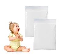 Doukesh Kit de Arcilla de Huellas de Mano y Pie de Bebé,Arcilla de Modelado para Huella de Pie y Manos del Bebe,Kit para Huellas de Bebé,Regalo Recuerdo Perfecto para Baby Shower,Blanco,2PC