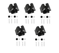 DOULEIN Soporte Escobas Pared, 5 Pieza Colgador Escoba y Fregonas Organizador Soporte de Escobas Sujeta Escobas Pared de Acero Inoxidable Para Cocina,Hogar,Baño,Garaje,Jardín