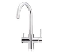 Doulton Grifo Mezclador De 3 Vías Para Cocina | Acabado cromado | Proporciona agua potable caliente, fría y filtrada | Compatible con todos los sistemas bajo encimera | Agua con un sabor excelente