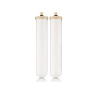 Doulton Sistema de filtro de agua con carbón activado - 2 x 10 BioTect Ultra Ceramic Undersink & Countertop Tap Cartucho de filtro reduce los contaminantes | Elemento de vela certificado NSF | Rosca