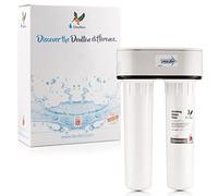 Doulton W9380020 Filtro Doble Purificador de Agua de Plástico, Bajo Encimera y Cartucho Ultracarb, color Blanco