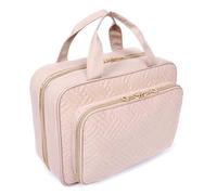 Doumneou 1 bolsa de cosméticos para mujer, bolsa de maquillaje impermeable de PVC grueso, bolsa de viaje