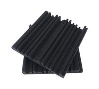 Doumneou 12 placas de espuma de absorción - Banda absorbe el sonido - Espuma de protección acústica con estructura de ranura periódica para estudio acústico