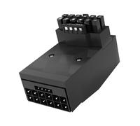 Doumneou 12VHRWR 600W 5.0 Tarjeta gráfica 12+4Pin Conector Adaptador de 90 grados ATX 3.0 16Pin macho a hembra Adaptador de fuente de alimentación fácil de instalar (B)