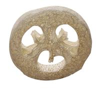 Doumneou 150 piezas de esponja de natural de loofa rodajas hechas a mano caja de jabón esponja jabonera