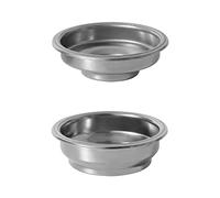 Doumneou 2 cestas de filtro de té de café de acero inoxidable de 58 mm para cafetera espresso, accesorios y cuenco