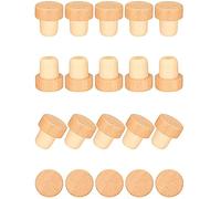 Doumneou 20 corchos de vino en forma de T, tapones de vino en forma de T con tapa de de madera