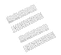 Doumneou 20 teclas transparentes con retroiluminación, ABS, de cereza, teclas para interruptor MX, teclado mecánico para juegos