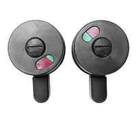 Doumneou 2Pcs Cerradura de las Puertas del Aseo Público Giratorio Rojo Verde Botón de Bloqueo Indicador