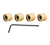 Doumneou 4 perillas de control de velocidad de guitarra con tornillos para guitarra eléctrica Strat o bajo