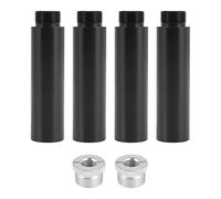 Doumneou 4 tubos de extensión para soporte de micrófono, barra de extensión de micrófono hembra de 5/8 pulgadas a macho de 5/8 pulgadas para soportes de escritorio y soporte de brazo