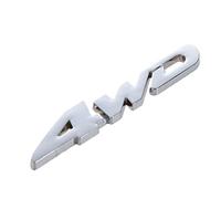 Doumneou 4WD Desplazamiento Cromo Coche Emblema Cromo Coche Pegatina Logo