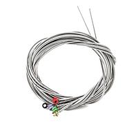 Doumneou 5 cuerdas de acero inoxidable con extremos de bola de color para piezas de repuesto de guitarra baja eléctrica de 5 cuerdas