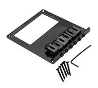 Doumneou 6 Sillines Tele Bridge Tailpiece Tele Humbucker TL Puente de Guitarra para Guitarra Negro