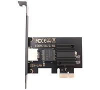 Doumneou Adaptador de red PCIe 2.5GBase-T I225V 2.5G/1G/100Mbps PCI Express Gigabit Ethernet Card RJ45 LAN adaptador convertidor