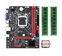 Doumneou B85M VHL Desktop Motherboard +I3-2120 CPU +2X DDR3 1600MHz 8G RAM LGA 1155 USB 3.0 3.0 Placa base de ordenador fácil de usar