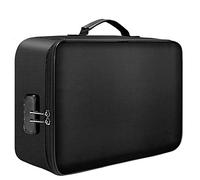Doumneou Bolsa de Bloqueo de Almacenamiento de Documentos Ignífugo, Cartera de Transporte, Almacenamiento de Documentos Portátil Multicapa, Adecuado para Documentos Importantes