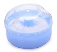 Doumneou Contenedor Estuche Caja De Esponja De Para Empolvarse Cosmético De Cuerpo Cara Suave De (Azul)