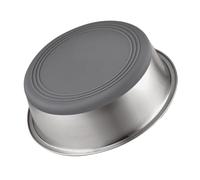 Doumneou Cuenco de acero inoxidable para mascotas, suministros para mascotas, vajilla para no gatos, cuenco para agua potable, cuenco para perros (L) fácil de usar y fácil de limpiar