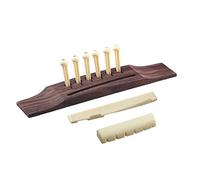 Doumneou - de 6 pinos, Saddle/Nut Abalone para guitarra acústica - rojo + marrón rojizo