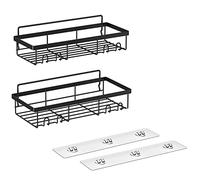 Doumneou Estante organizador de estante de ducha (2 unidades), accesorios de baño con , almacenamiento de ducha de montaje en pared