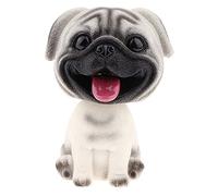 Doumneou Figura de resina con forma de perro con forma de cabeza de juguete para el hogar o tablero del coche para decoración de vehículos de coche - Carlino