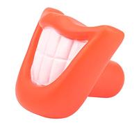 Doumneou Funny Chew Sound Squeaky Giggle Big Smile Lips & Teeth Play Toy Rojo