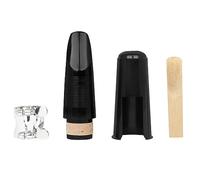 Doumneou Juego de 4 boquillas de clarinete con clip de metal roscado ABS corcho boquilla sombrero caña clarinete boquilla fácil de instalar
