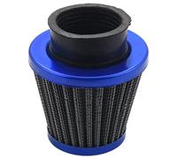 Doumneou Kit de filtro de aire de inducción de admisión universal de 38 mm para motocicleta todoterreno, ATV, Dirt Pit Bike, cabeza de , limpiador de filtro de aire, azul