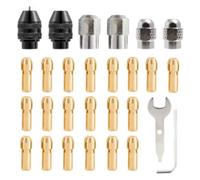 Doumneou Kit de portabrocas de 28 piezas, amoladora eléctrica 4486, taladro sin llave, de portabrocas rotativo, accesorios de repuesto