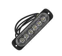 Doumneou Luz estroboscópica de emergencia para coche, 12 V-24 V, 6 LED, color
