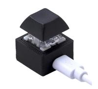 Doumneou Mini teclado macro teclado RGB DIY personalizar teclado de acceso directo para juegos teclado mecánico programable interruptor azul 1 teclas fácil de usar