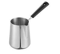Doumneou Olla de leche de 600 ml, cafetera de acero inoxidable con boquilla para té, calefacción