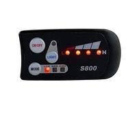 Doumneou Panel de control LED LCD de 36 V 48 V S800 para bicicleta eléctrica de 5 , conector impermeable