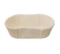 Doumneou Paquete de 80 moldes para pan a prueba de grasa con borde recto, papel de pergamino antiadherente para tartas
