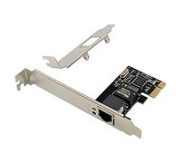 Doumneou PCIE X1 RJ45 Servidor Gigabit Tarjeta de Red RTL8111C Puerto único 1000M Tarjeta adaptadora Ethernet Tarjeta de Red para Escritorio